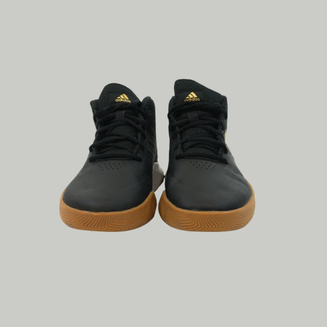 Zapatillas de Baloncesto Adidas High Top Negro y Dorad
